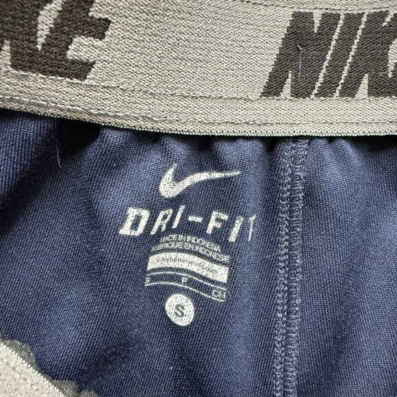 Nike Training Pants Men Small Blue Gray Fleece 29" Ripcord Adjustable Leg 535695 - Picture 5 of 16